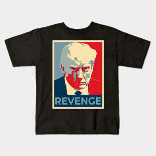 Donald Trump MUGSHOT - REVENGE Kids T-Shirt